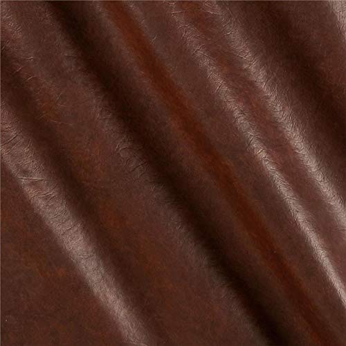 Plastex Fabrics 1 Faux Leather Buffalo, Brown Print