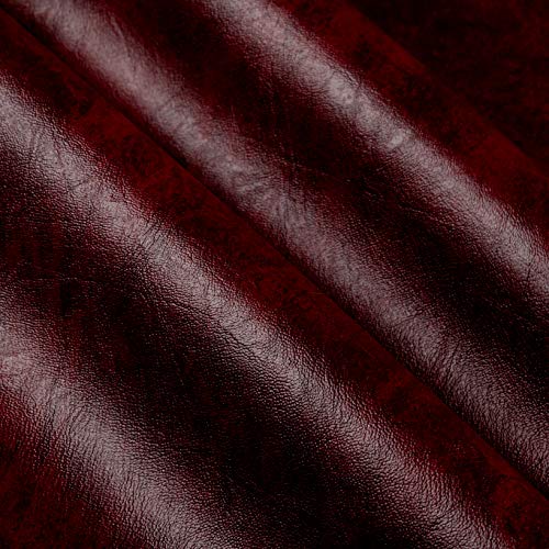 Plastex Fabrics Wine Faux Leather Caprice Fabric by The Yard