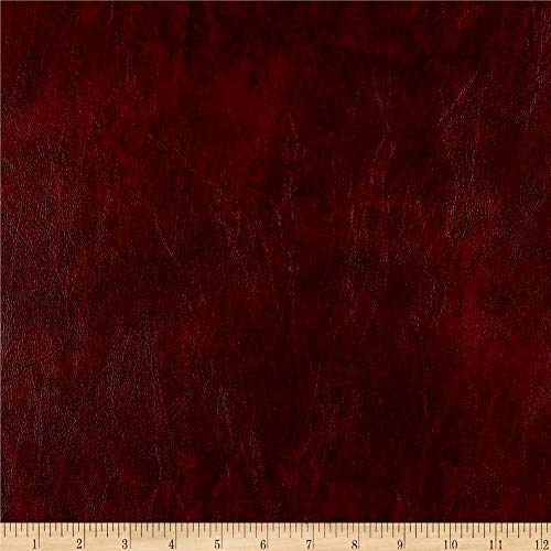 Plastex Fabrics Wine Faux Leather Caprice Fabric by The Yard