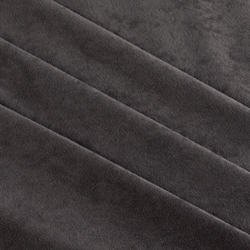 Plastex Soft Suede Charcoal Fabric By The Yard