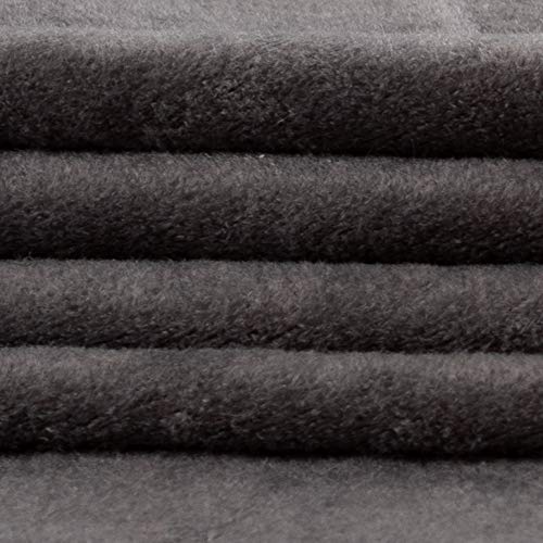 Plastex Soft Suede Charcoal Fabric By The Yard