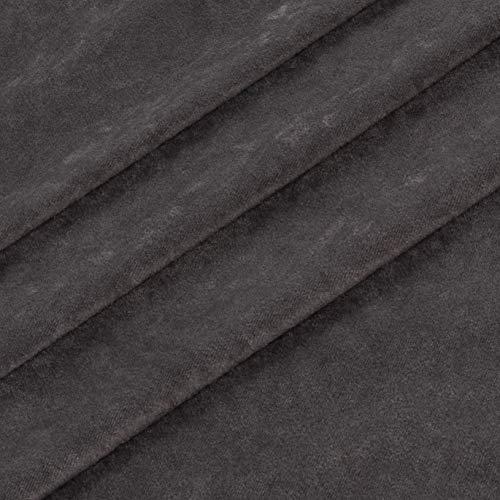 Plastex Soft Suede Charcoal Fabric By The Yard