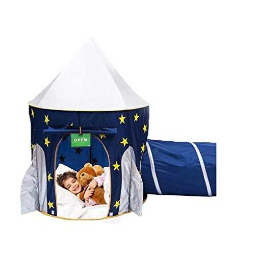 Play Kreative Space Rocketship PlayTent with Crawling Tunnel – Kid...