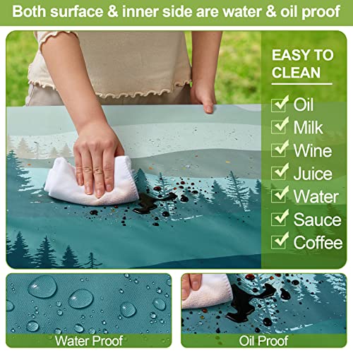 Picnic Table Cover with Bench Covers 6FT 3PCS Waterproof Windproof...