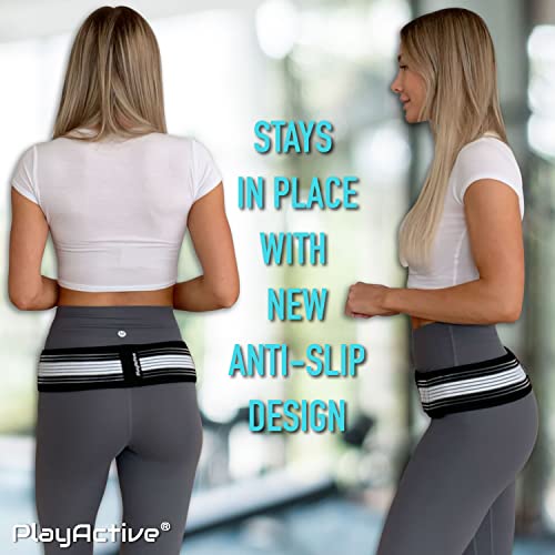 PlayActive Sacroiliac SI Joint Hip Belt - Lower Back Support Brace...