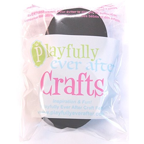 Playfully Ever After 3 Inch Black 30pc Felt Circles