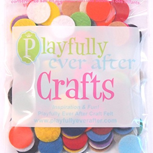 Playfully Ever After Mixed Color Assortment of Craft Felt Circles ...