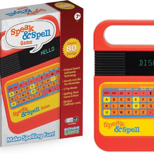 Speak & Spell Educational Learning Toy, Spelling Games, 80s Retro Handheld
