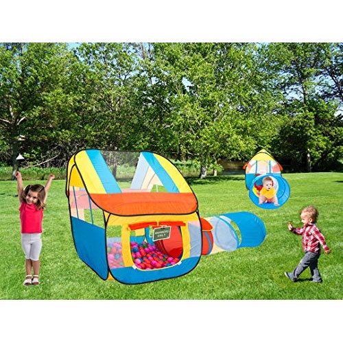 PlayO Childrens Play Tent with Crawling Tunnel and Carry Case. Pop...