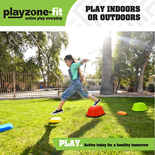 Playzone-fit Balance Stepping Stones Obstacle Course for Kids - Se...