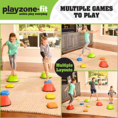 Playzone-fit Balance Stepping Stones Obstacle Course for Kids - Se...