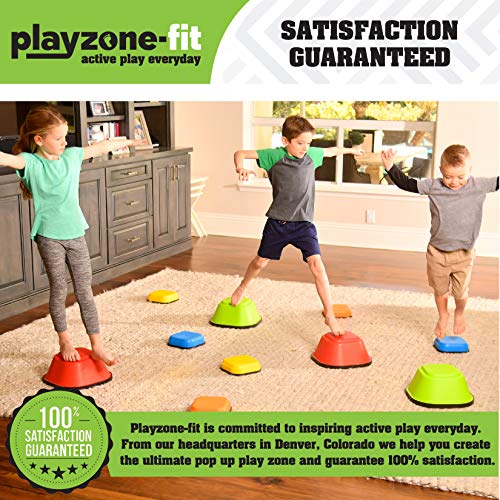 Playzone-fit Balance Stepping Stones Obstacle Course for Kids - Se...