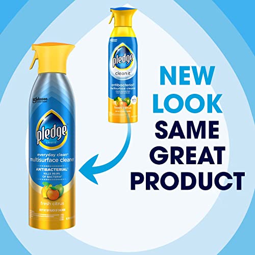 Pledge Everyday Clean Multi Surface Cleaner & Antibacterial Spray ...