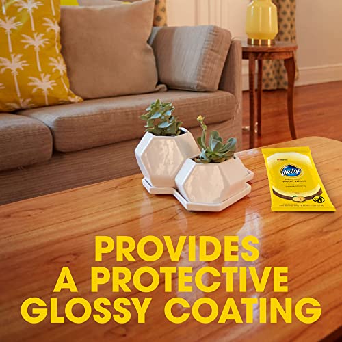 Pledge Expert Care Wood Wipes, Shines and Protects, Removes Finger...