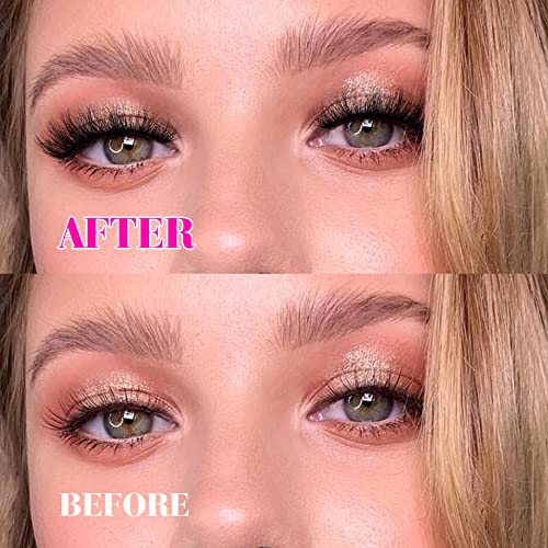 Mink Lashes Fluffy 18mm False Eyelashes Wispy Natural Look 6 Pairs...