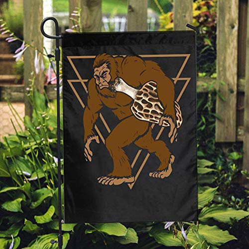 PLGOOD STRAWS Bigfoot with Morel Mushroom Double Sided Flags for Y...