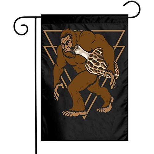 PLGOOD STRAWS Bigfoot with Morel Mushroom Double Sided Flags for Y...