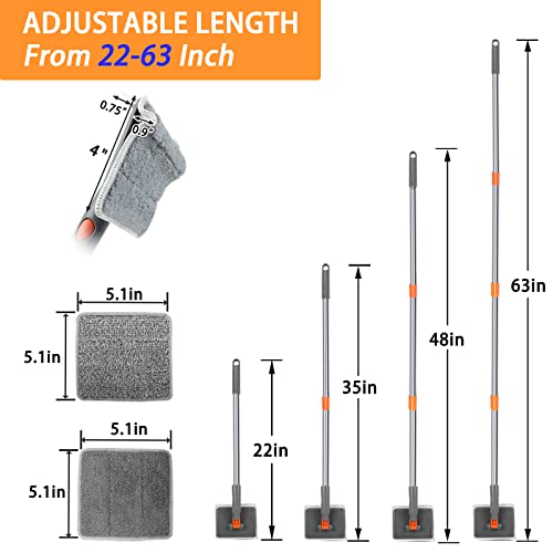 PLOEOUAR Baseboard Cleaner with Long Handle - Convex Design Duster...