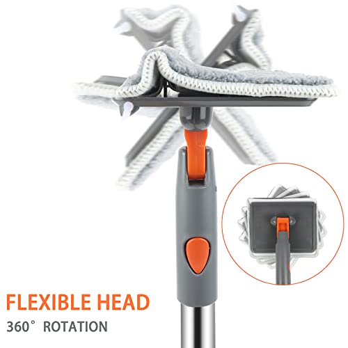 PLOEOUAR Baseboard Cleaner with Long Handle - Convex Design Duster...