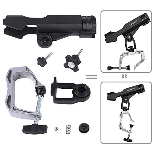PLUSINNO Fishing Boat Rods Holder with Large Clamp Opening 360 Deg...
