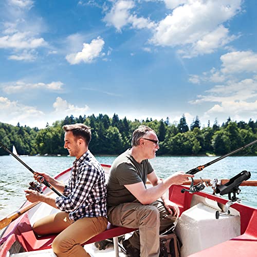 PLUSINNO Fishing Boat Rods Holder with Large Clamp Opening 360 Deg...