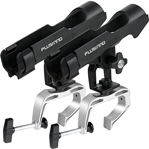 PLUSINNO Fishing Boat Rods Holder with Large Clamp Opening 360 Deg...