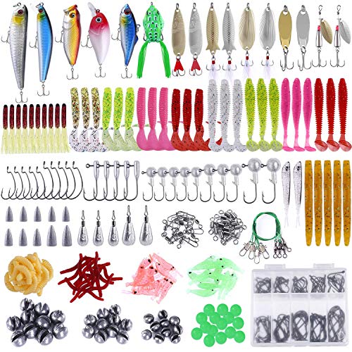 PLUSINNO Fishing Lures Baits Tackle Including Crankbaits, Spinnerb...