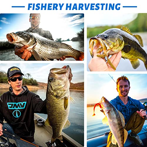 PLUSINNO Fishing Lures for 12 Rigs, Fishing Tackle Box with Tackle...