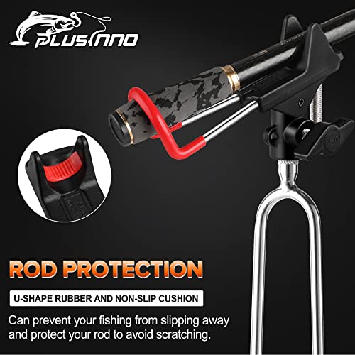 PLUSINNO Fishing Rod Holders for Bank Fishing - 2 Pack Fishing Pol...