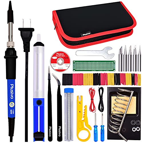 Soldering Iron Kit - Soldering Iron 60 W Adjustable Temperature, S...