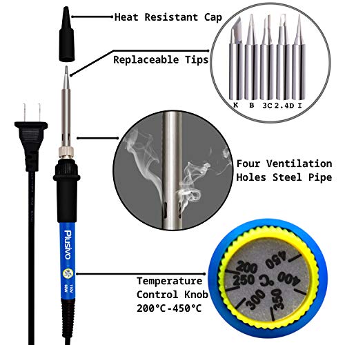 Soldering Iron Kit - Soldering Iron 60 W Adjustable Temperature, S...