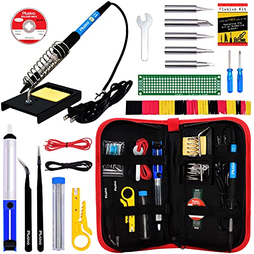 Soldering Iron Kit - Soldering Iron 60 W Adjustable Temperature, S...