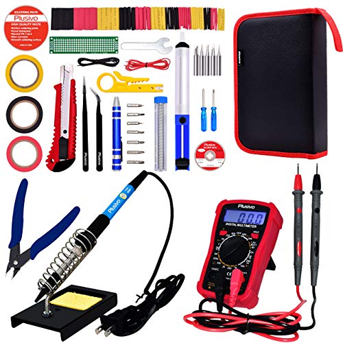 Soldering Iron Kit - Soldering Iron 60W Adjustable Temperature, Di...