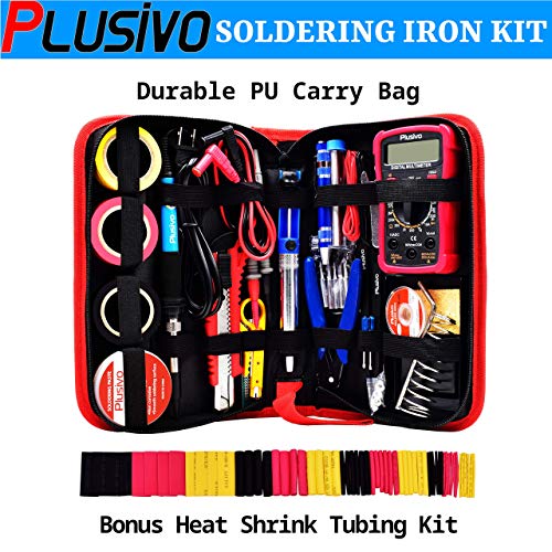 Soldering Iron Kit - Soldering Iron 60W Adjustable Temperature, Di...