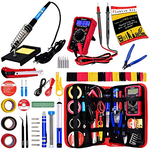 Soldering Iron Kit - Soldering Iron 60W Adjustable Temperature, Di...