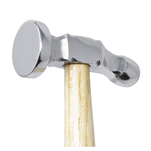1 Flat Face German-Style Chasing Hammer Jewelry Making Metal Form...