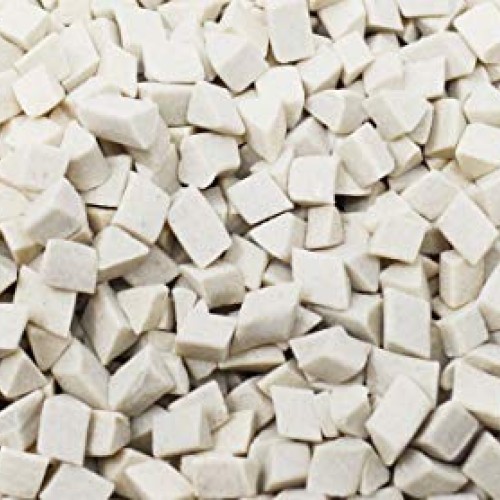 1 Kg Off-White Tetrahedron Ceramic Vibratory Tumbler Tumbling Medi...
