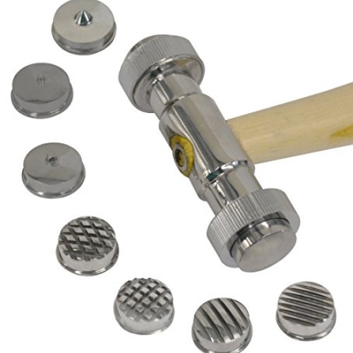 10-1/2 9-in-1 Interchangeable Faces Texturing Metal Forming Jewel...