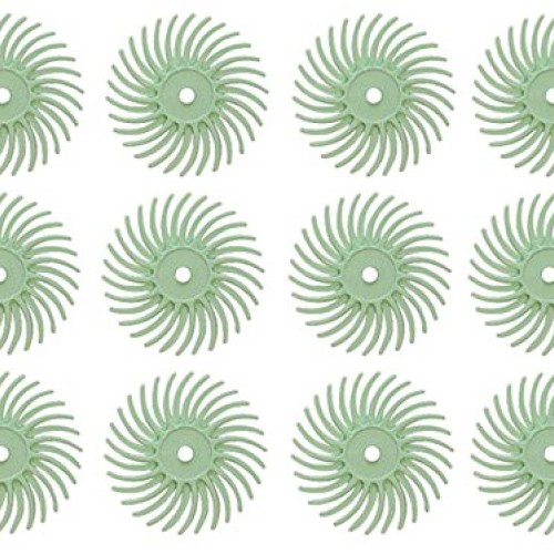 12 Pack 3/4 Light Green 3M 1 Micron Radial Discs Polishing Set Me...