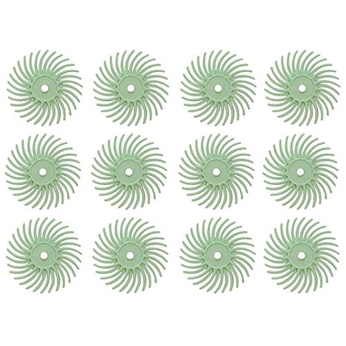12 Pack 3/4 Light Green 3M 1 Micron Radial Discs Polishing Set Me...