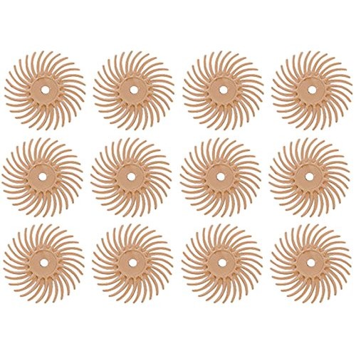 12 Pack 3/4 Peach 3M 6 Micron Radial Discs Polishing Set Metal Fi...
