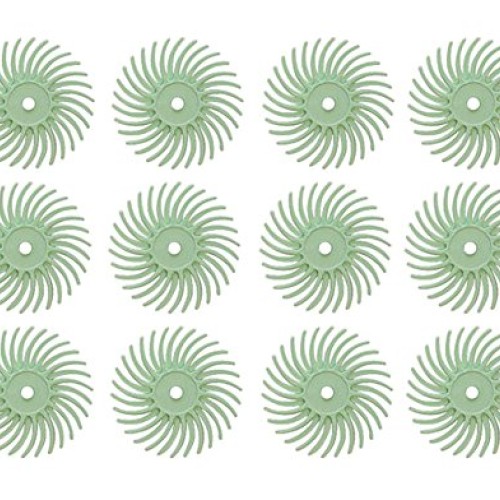 12 Pack 9/16 Light Green 3M 1 Micron Radial Discs Polishing Set M...