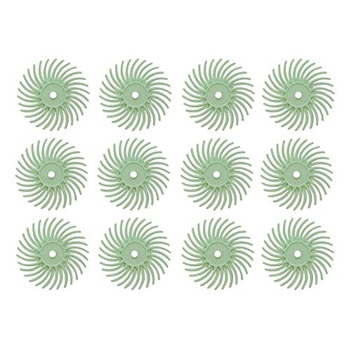 12 Pack 9/16 Light Green 3M 1 Micron Radial Discs Polishing Set M...