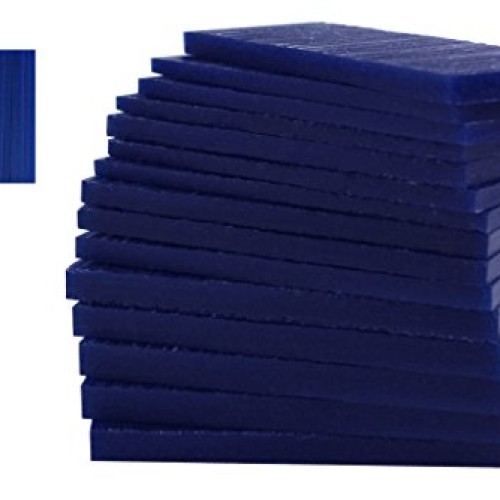 15 Piece Assortment of 1/2 Lb Blue Wax Carving Block Jewelry Patte...