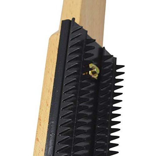 15 Serrated Buff Rake Tool with Wooden Handle for Compound Cleani...