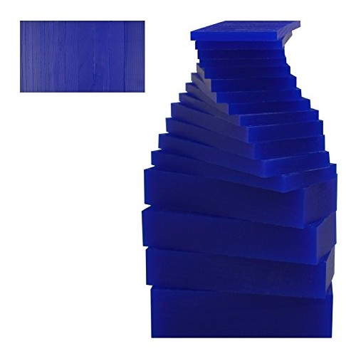 17 Piece Assortment of 1 Lb Blue Wax Carving Block Jewelry Pattern...