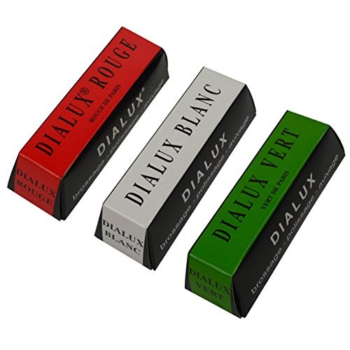 3 Pack 4 Oz Red Green White Dialux Compounds Jewelry Making Metal ...