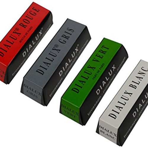 4 Pack 4 Oz Red Rouge and Green Gray White Dialux Compounds Jewelr...