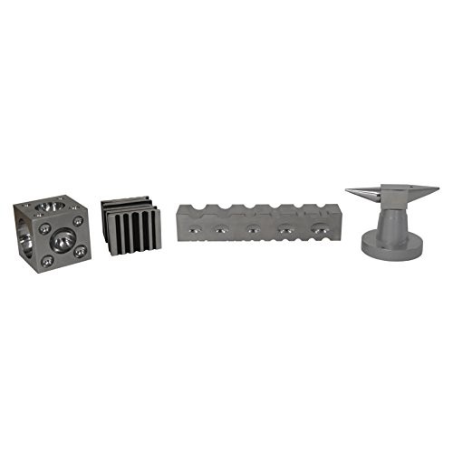 43-Piece Multi-Purpose Metal Forming Dapping Set w/Block, Anvil, S...