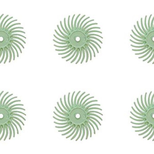 6-Piece Light Green 3M Micron Radial Rotary Disc Set 9/16 Jewelry...